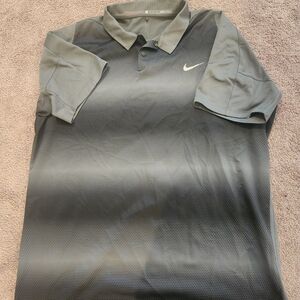 Nike Men's Two-Tone Gray Polo Shirt XL Golf Shirt